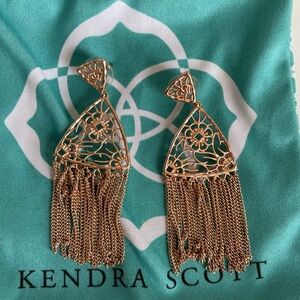 Kendra Scott Rose Gold Statement Earrings